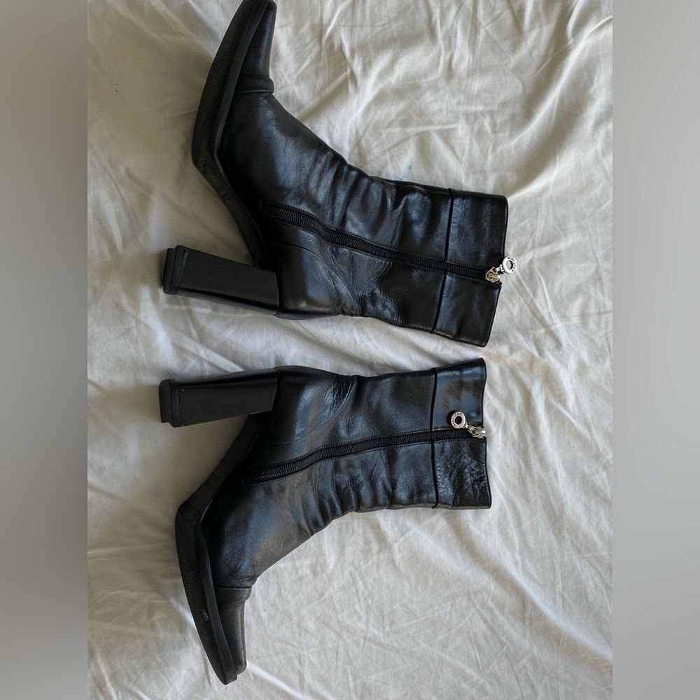 Y2K Sibyl Vane Black Leather Boots